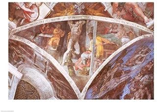 Posterazzi Sistine Chapel Ceiling Haman Poster Print by Michelangelo Buonarroti, (24 x 18)