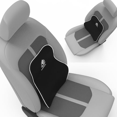 Image of MRRON Back Support for Office Chair | 3 Years Warranty | Medical Grade Memory Foam Car Seat Back Support, Orthopedic Lumbar Back Rest for Back Pain Relief - Back Pillow for Sitting Long Hours