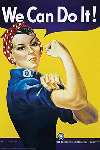 Tainsi We Can Do It Poster-11 x 17 pulgadas, 28 x 43 cm