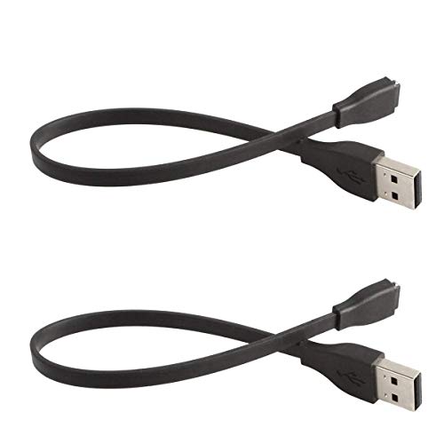 Cargador para Fitbit Charge con conector USB estable Kissmart pack de 2 cables de repuesto 4