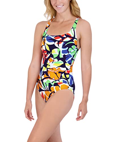 Image of Nautica Womens One-Piece Swimsuit - Slimming Tummy Control Bathing Suit, Quick-Dry Fabric, Bikini Swimsuit