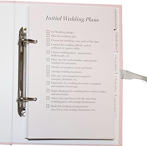 Wedding Planner Diary Organiser Book - Pink & Silver - from Miss to Mrs!