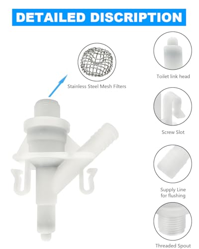 image for TOOLOOKEY Upgraded RV Water Valve Replacement Kit 385311641 for Sealan