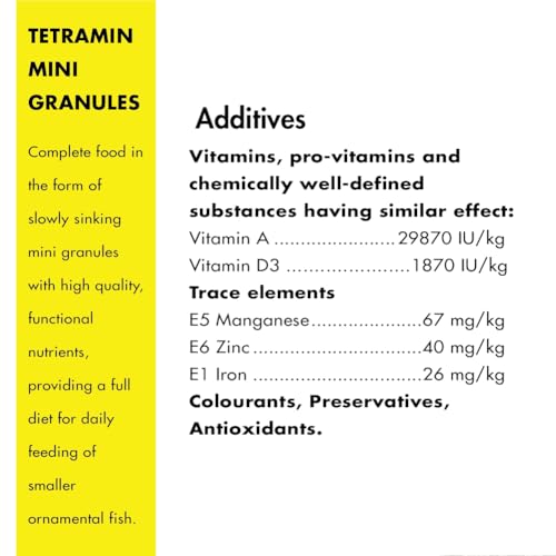 Image of Tetra TetraMin Mini Granules Fish Food 45g for Small Tropical Fish