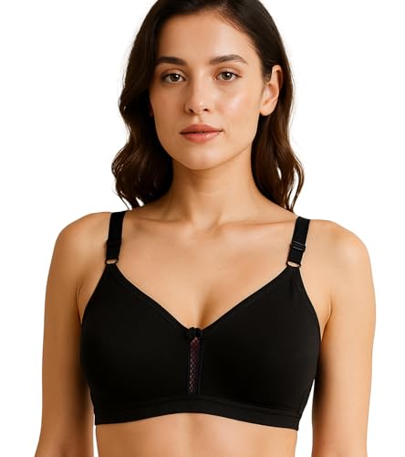 Image of SONA M1020 Non-Padded Non-Wired Molded Medium Coverage T-Shirt Bra with Adjustable Straps