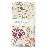 CRASEED 手ぬぐい ガーゼてぬぐい 日本製 ほつれ防止加工あり 野の花 クリーム 34cmx88cm 1枚 kotonone ことのね