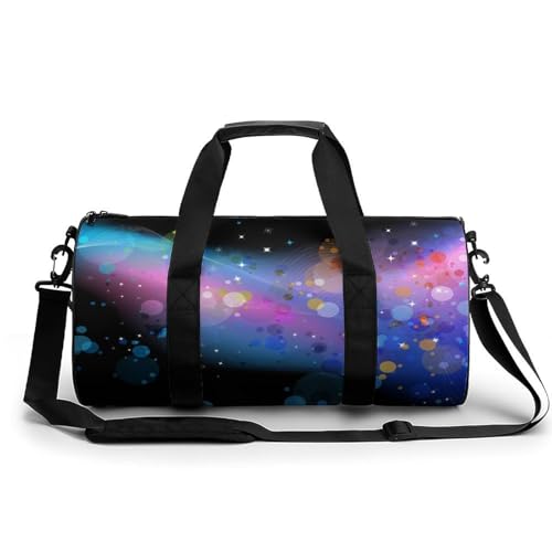 Sac de sport moucheté coloré grand volume 45cm avec sangles de transport