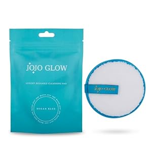 Reusable Makeup Remover Pads (Pack of 1), Ocean Blue – Microfibre Facial Cloths | Sustainable, Cruelty-Free, Chemical-Free Eye Makeup Removal with Water Only