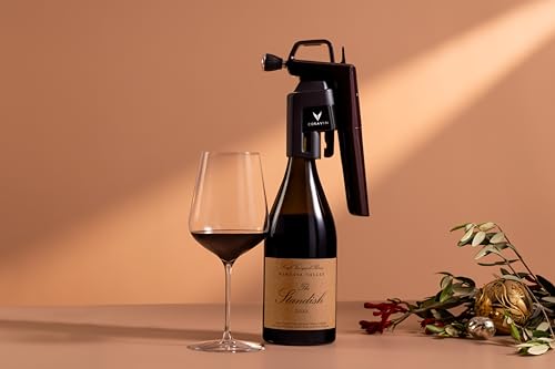 Coravin Timeless Six Plus Weinkonservierungssystem – By-the-Glass Wine Saver – mit 3 reinen Argongas-Kapseln, 6 Schraubverschlüssen und Weinbelüfter – Limitierte Auflage, Rot
