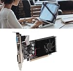 GT 610 Carte graphique, 2GB DDR3, Appui DirectX 11 64 Un peu, ventilateur unique GPU PC Carte vidéo, PCI Expression 2.0, VGA, DVI, HDMI