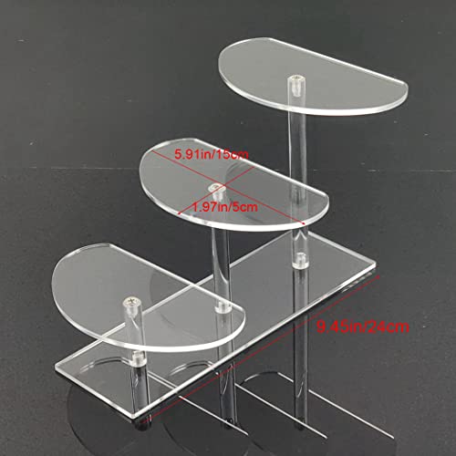 Présentoir en acrylique à 3 niveaux, présentoir pour lunettes, bijoux, bracelets et montres Cover