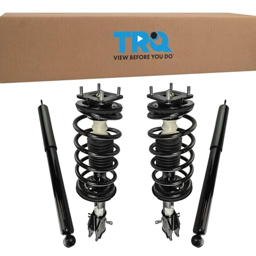 Image of TRQ Front and Rear Complete Strut Assembly & Shock Absorber Kit Complete Strut & Coil Spring Assembly Compatible with 2007-2015 Mazda CX-9