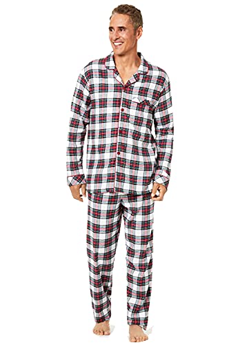 Family PJs Mens Christmas Holiday Pajama Set Red S