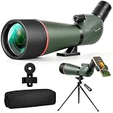 Cert Leidis 25-75x85 HD Spotting Scope with Phone Adapter & Tripod & Portable Carrying Bag - Fully...