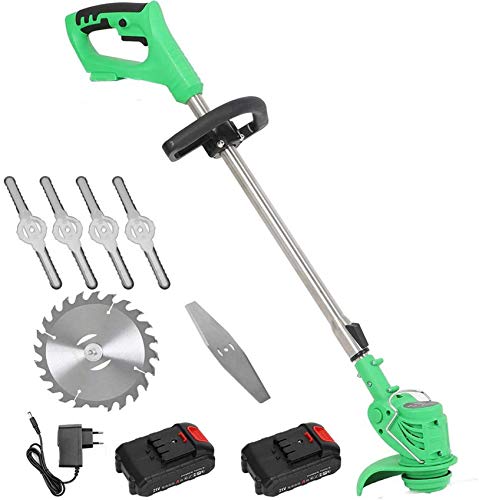 Schnurloser Handheld-Rasentrimmer mit 21-V-Batterie, Unkrautfresser, Kombipack für Laubbläser, Verstellbarer Teleskopmast, wiederaufladbarer