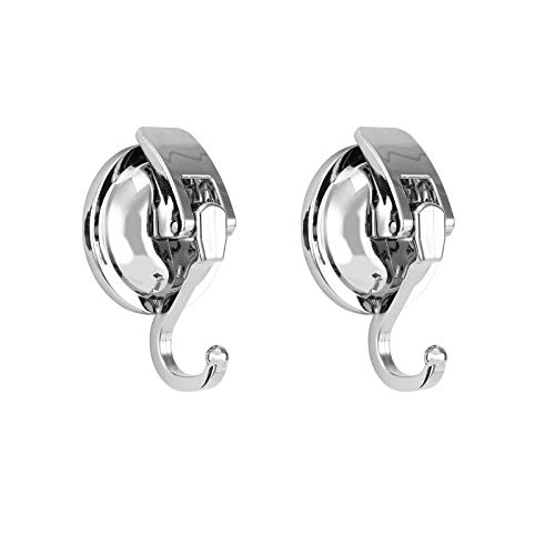 Heavy Duty Vacuum Suction Cup Hooks - No Punching Required - Perfect for Hanging Wreaths in Shower, Bathroom, and Kitchen
