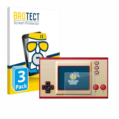 brotect Anti-Glare Glass Screen Protector compatible with Nintendo Game & Watch The Legend of Zelda (3 Pack) - Anti-Scratch 9H Protection Film