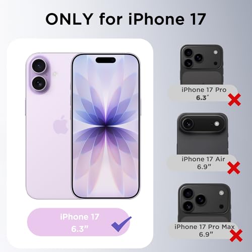 Image of CACOE Magnetic Case for iPhone 17 6.3 inch, Light Purple