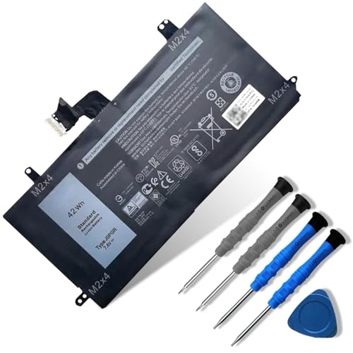 Image of J0PGR Laptop Battery Compatible with Dell Latitude 12 5285 5290 E5285 2-in-1 T17G T17G001 T17G002 Series Notebook 0J0PGR JOPGR 0RDYCT RDYCT 1WND8 X16TW 0X16TW 0FTH6F FTH6F 7.6V 42Wh /5250mAh