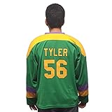 Russ Knuckle Puck Tyler #56 Ducks Hockey Jersey-Adult Large Green