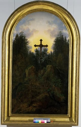 Caspar David Friedrich Croix dans les montagnes affiche toile art romantique et poétique
