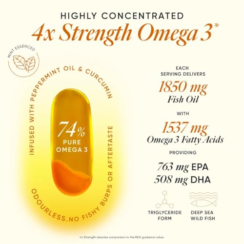 Wellbeing Nutrition Slow 4x Strength Omega 3 Fish Oil Capsules 60 - Image 3