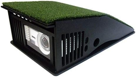simulator enclosure in black with grass topper