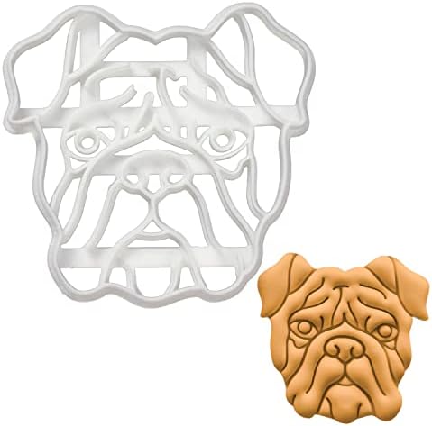 English Bulldog Face cookie cutter, 1 piece - Bakerlogy