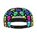 ZAKAFUCH Fashion Baseball Cap Neon Gothic Skulls Dad Cap for Girls and Boys, Fitted Breathable Baseball Bucket Cap Headwear