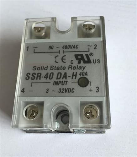 Relais statique SSR-60DA-H monophasé avec capot de protection en plastique
