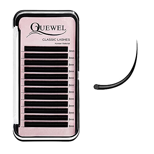 Eyelash Extensions 0.05mm D Curl 8mm Supplies Matte Black Individual Eyelashes Salon Use|0.03/0.05/0.07/0.10/0.15/0.20mm C/D Single 8-18mm Mix 8-15mm/10-15mm|ï¼Ë†0.05 D 8mmï¼â€°