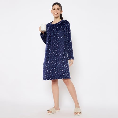 Image of CAMEY Women's Printed Nightgown, Long Sleeves, Nighty