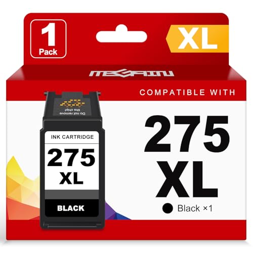 MEGAIN 275XL Ink Cartridge Replacement for Canon Cannon PG-275 275 XL PG-275XL for Canon PIXMA Printer TS3500 TS3520 TS3522 TS3700 TS3720 TS3722 TR4700 TR4720 TR4722 Printers Ink Cartridges (1-Black)