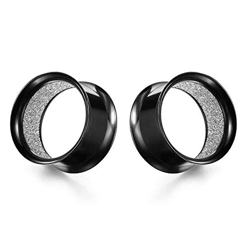 COOEAR Upgrade Eyelet Tunnels And Plugs Flesh Ear Gauges Earrings Piercing Double Flared Stretchers Expander 6mm to 25mm.