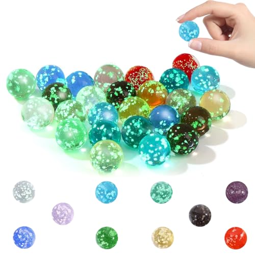 Lot de 10 billes colorées mouchetées Jouets pour jeux de piste Projets de bricolage et décoration intérieure Pour enfants