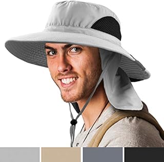 SUN CUBE Boonie Hat with Neck Cover Flap, Wide Brim | Outdoor Fishing