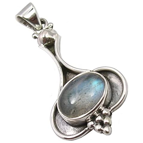 Colgante Unique Gems Labradorita Plata de Ley Art Nouveau Cover