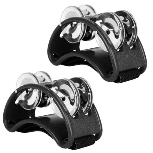 POFET 2pcs Foot Tambourine