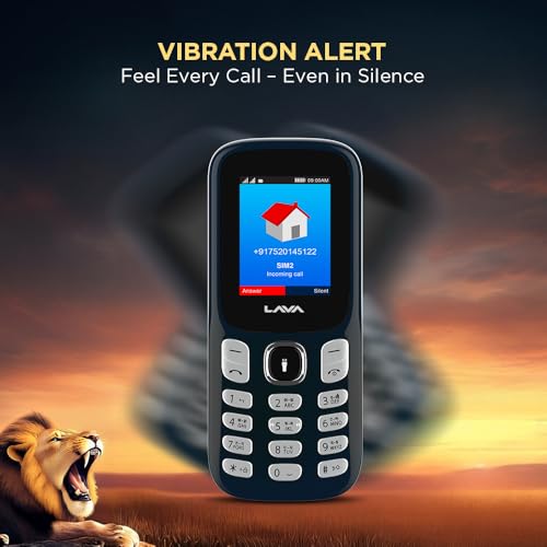 Image of Lava A3 King Dual Sim Keypad Mobile Phone | 1750mAh Big Battery | 1.8 inch Large Display | 7 Languages Read & Write Support | Vibration Alert (Charcol Grey)