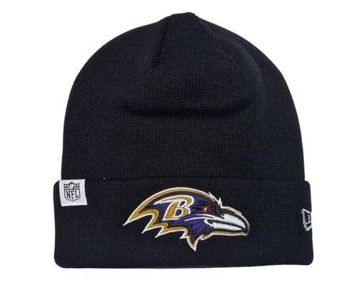 New Era Baltimore Ravens NFL Loop Label Knit Negro Gorro