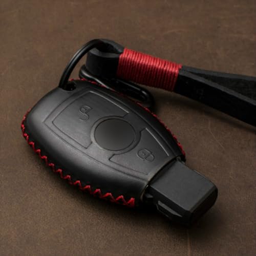 Housse de clé voiture cuir Benz W203 W204 W211 Classe A B C E S SL GLE GLC coque télécommande
