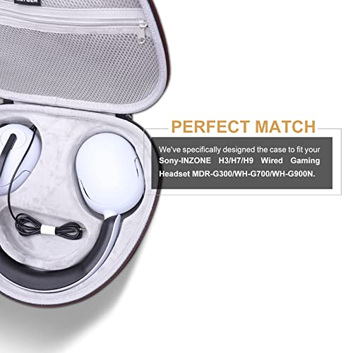 LTGEM Capa rígida para Sony-INZONE H3 MDR-G300 / H5 WH-G500 / H7 WH-G700 / H9 WH-G900N Fone de ouvid
