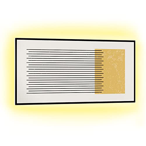 Klarstein 2-in-1 Infrarotheizung & Konvektor, Infrarotheizung mit Thermostat 1000W, IP44-Infrarotheizung zur Wandmontage mit App-Steuerung, Erkennung offener Fenster, Hybridheizung Elektrisch