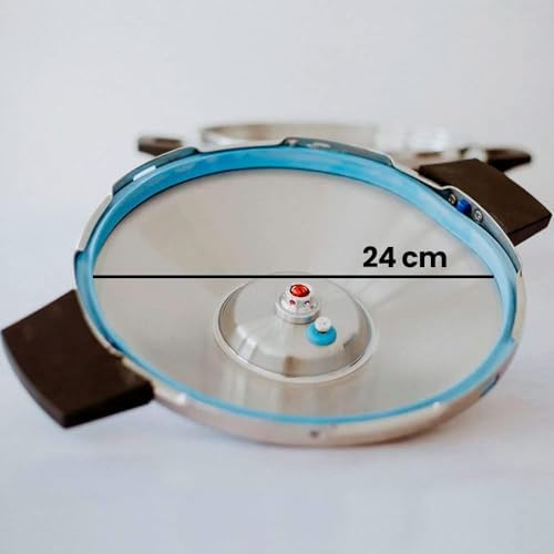 Miniatura 3 de Anakel Home Repuesto Junta De Goma Compatible Con Olla Express Duromatic Inox, Duromatic Top Y Duromatic Inox Sarten, Recambio Adaptable, Silicona Azul, 24 Cm De Diámetro Interior