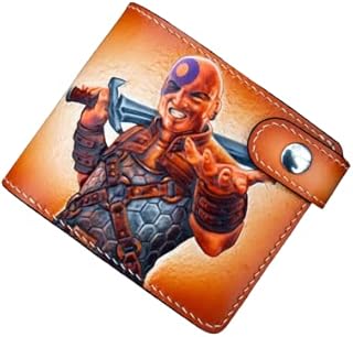 Minsk and Boo, Warrior wallet, Hand tooled wallet, Carved wallet, Bifold wallet, Leather wallet, Wallet gift, Custom wallet, Men's wallet