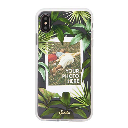 Sonix Tasmania Photo Frame Case for iPhone Xs Max [Military Drop Test Certified] Protective Banana Leaf Clear Polaroid Picture Case Series for Apple iPhone Xs Max