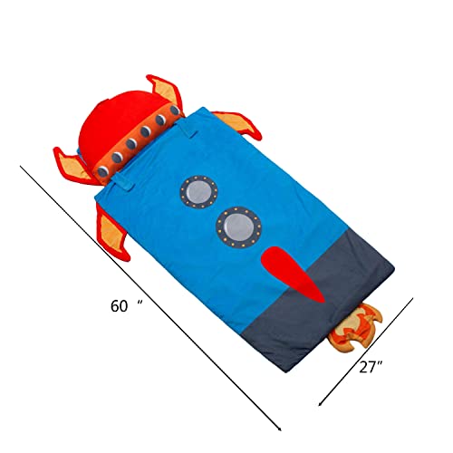 Image of Kid's Nap Buddies Character Preschool Nap Mat, Toddler Sleeping Bag with Pillow for Daycare, Ages 3+