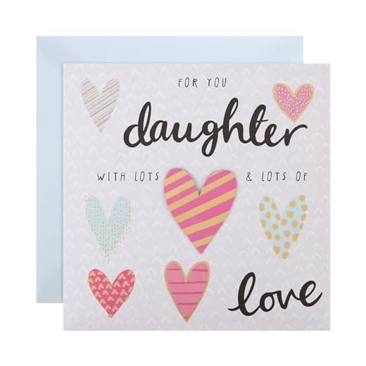 Födelsedagskort för dotter från Hallmark – 3D hjärtdesign