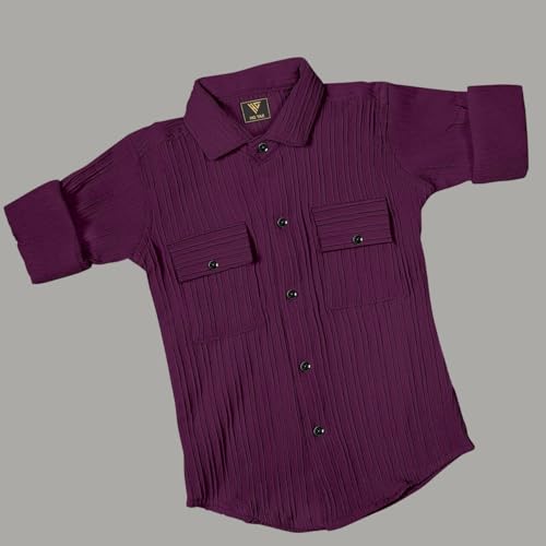 Image of Kids Cotton Blend Half Sleeve Shirt Lightweight Soft Fabric Casual Look Daily Use Summer Style Comfortable Kids Clothing Set