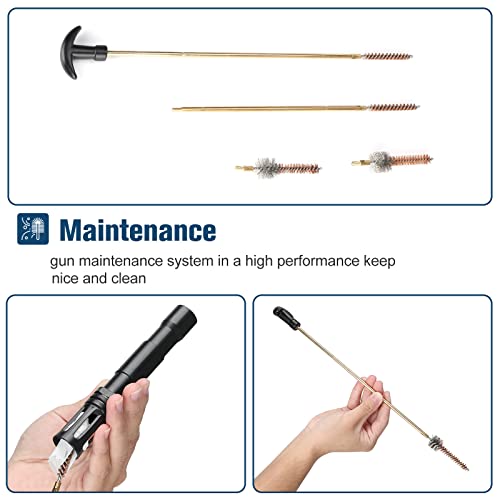 Procase Gun Cleaning Kit For .223/5.56 Gun With Bore Chamber Brushes, Brass, Jags, Rods And Gun Cleaning Pick In Portable Compact Case Black #TOP5